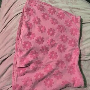 Pink Floral Skirt